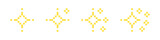 Fototapeta Panele -  Pixel star set. 8-bit stars. Pixelated stars. Shiny stars pixel art icon set. Sparkling stars pixel art.