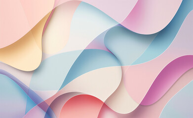 Wall Mural - Abstract Pastel Geometric Background