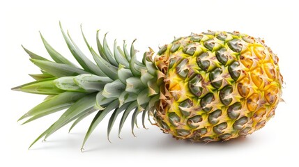 Aufkleber - An isolated pineapple on a white background