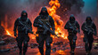 © AMERO MEDIA - Terrorists carrying out an attack with their weapons
