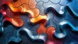 Abstract background with interlocking puzzle