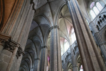 Sticker - gothic cathedral (saint-étienne) in bourges in france 