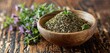 Herbal Bliss A Bowl of Fresh Herbs for a Monthly Wellness Routine Generative AI