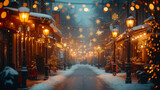Fototapeta Kwiaty - クリスマスの街
