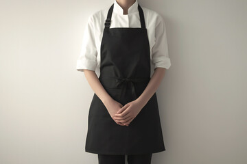 black apron mockup