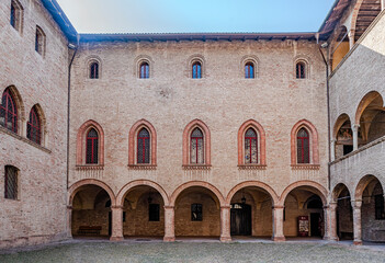 Wall Mural - Courtyard of the Medieval castle 