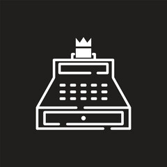 Poster - cash register icon vector