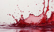 liquid red wine splash