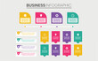 Colorful infographic creative concept template