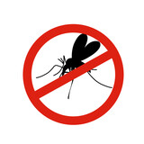 Fototapeta  - Mosquito warning illustration