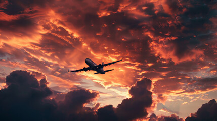 Wall Mural - airplane in the sky