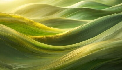 Wall Mural - save the green planet abstract organic background in green color shades and curves