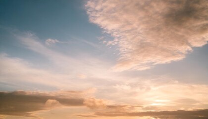 Sticker - colorful dramatic sky with cloud at sunset abstract nature background