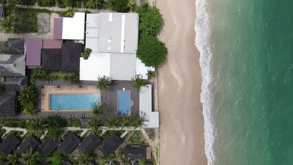 Wall Mural - Drone view of beautiful beach of Koh Lanta, Krabi Province, Thailand, Asia