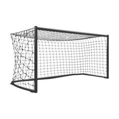 silhouette ground soccer goal sport black color only