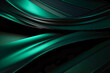 Black and Green Abstract Background With Curves