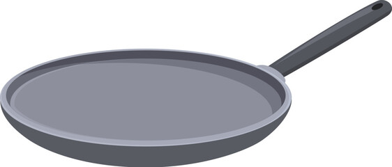 Poster - Gourmet small pan icon cartoon vector. Steel material. Sign pot domestic