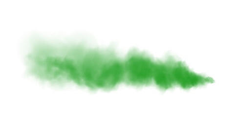 Green fog in slow motion. Realistic atmospheric green smoke. Red fume slowly floating rises up. PNG