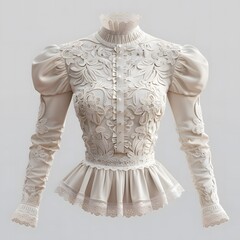 Canvas Print - 3D Lace blouse Mock up