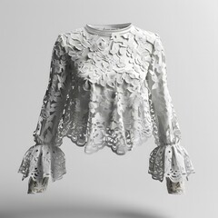 Poster - 3D Lace blouse Mock up