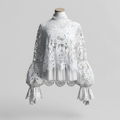 Sticker - 3D Lace blouse Mock up