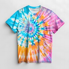 Poster - 3D  Tie-Dye T-Shirt Mock-up