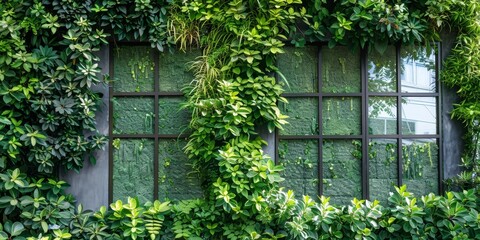 Poster - Green Living Wall Fence