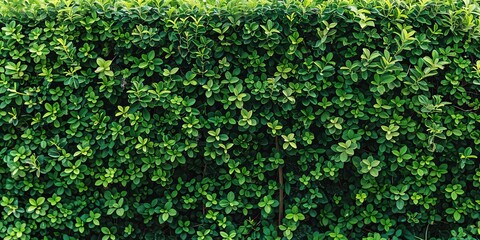 Wall Mural - living fence using shrubs or hedges