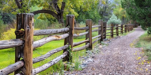 Sticker - Rustic Split-Rail Cedar Fence