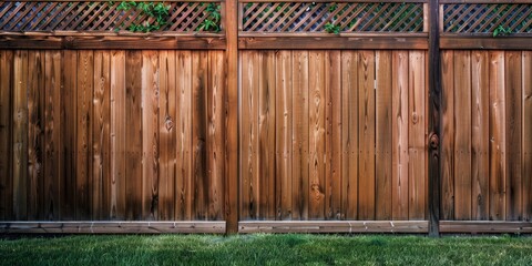 Sticker - Tall cedar privacy fence enveloping the backyard