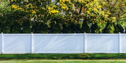 Wall Mural - vinyl fence installation that wraps around the exterior of the backyard