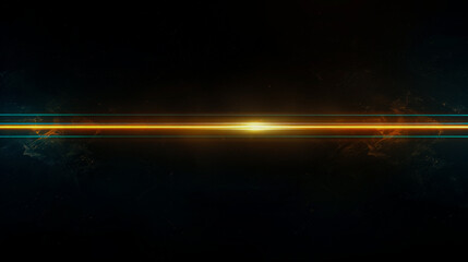 Poster - A long, thin line of light is shown on a dark background