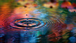 Ripples of color spreading outward like a pebble dropped in still water.