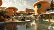 Self-Sustaining Mars Colony: Design a self-sustaining colony on Mars, including residential areas, research 