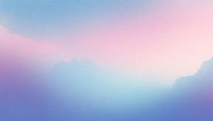 Poster - Abstract blue and pink pastel gradient background. Bright minimalist design.
