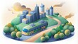 A citywide plan implemented by a Sustainable Transport Planner to convert old gaspowered buses to new electric ones reducing carbon emissions.