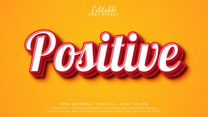 Aufkleber - Red brave editable text effect. text style template for ad