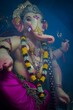 Vertical of the statue of Ganesh in Mumbai for the auspicious Indian festival of Ganesh Chaturthi