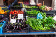 Fruit and vegetable shop in Ballaro Market, Palermo, Sicily, Italy