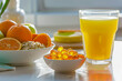 Orange Flavored Vitamin Gummies with Fresh Juice and Fruits
