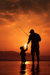 Father and son to go fishing