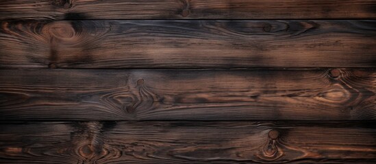 Poster - Detailed view of a wooden wall showing a rich brown stain, adding warmth and character to the surface