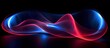 Light painting abstract background. Blue and red light painting photography.