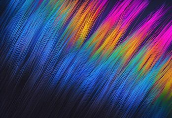 Poster - Vivid spectrum of light: a mesmerizing display of colorful luminous fibers that convey the essence of energy and movement
