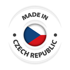 Poster - Made in CzechRepublic graphic and label.