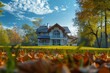 House in autumn