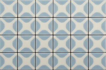 Wall Mural - Retro Azulejo Mosaic: Seamless Mediterranean Tile Pattern Design