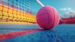 School volleyball tournament dedicated to teachers, solid color background, 4k, ultra hd