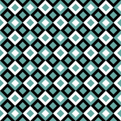 Poster - Random diagonal square pattern background - repeating vector illustration