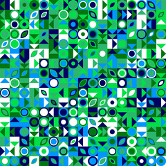 Poster - Chaotic geometrical pattern background - colorful abstract vector design